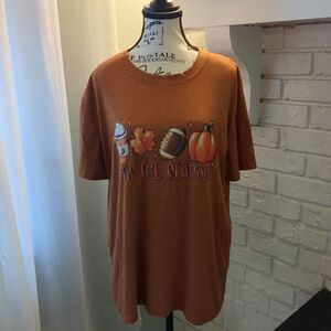 **3/$10** Unbranded Fall Tshirt Size 2XL